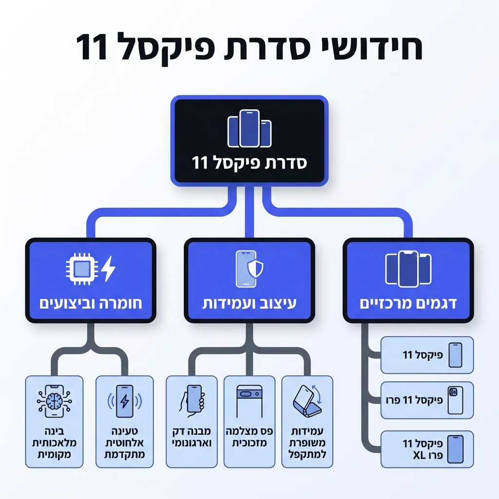 אינפוגרפיקה — חידושי סדרת פיקסל 11: סדרת פיקסל 11